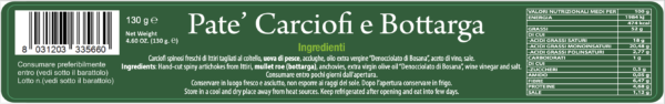 Patée Carciofi e Bottarga - immagine 2